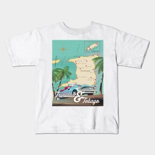 Trinidad and Tobago travel poster. Kids T-Shirt